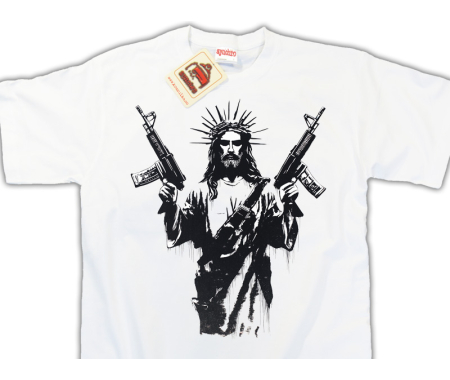Koszulka Jezus Zaufaj Mi. 100% bawełna luźna koszulka, t-shirt biały